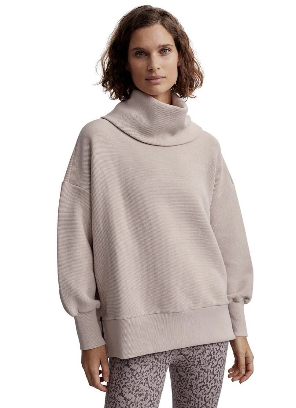 Varley Women's Milton Cowl-Neck Pullover Sweatshirt Sweater Cozy Size Small